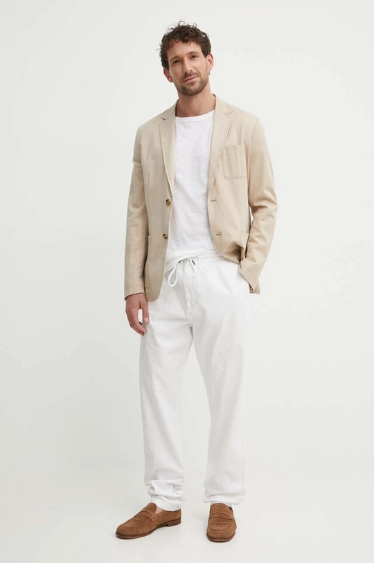 Guess giacca in lino misto TYRON