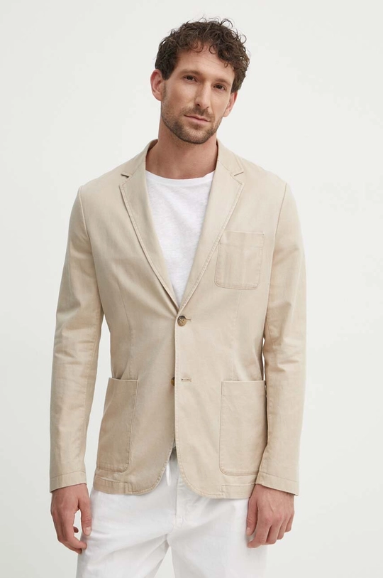 Guess giacca in lino misto TYRON