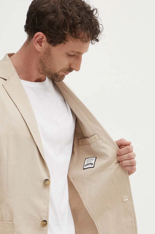 Guess giacca in lino misto TYRON