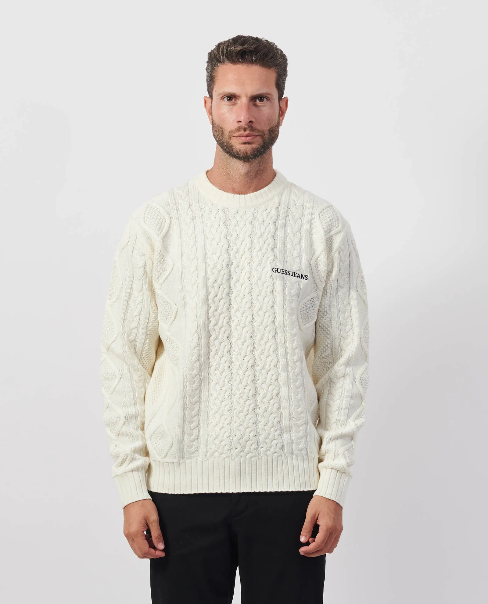 GUESS      Maglione uomo Guess con intrecci