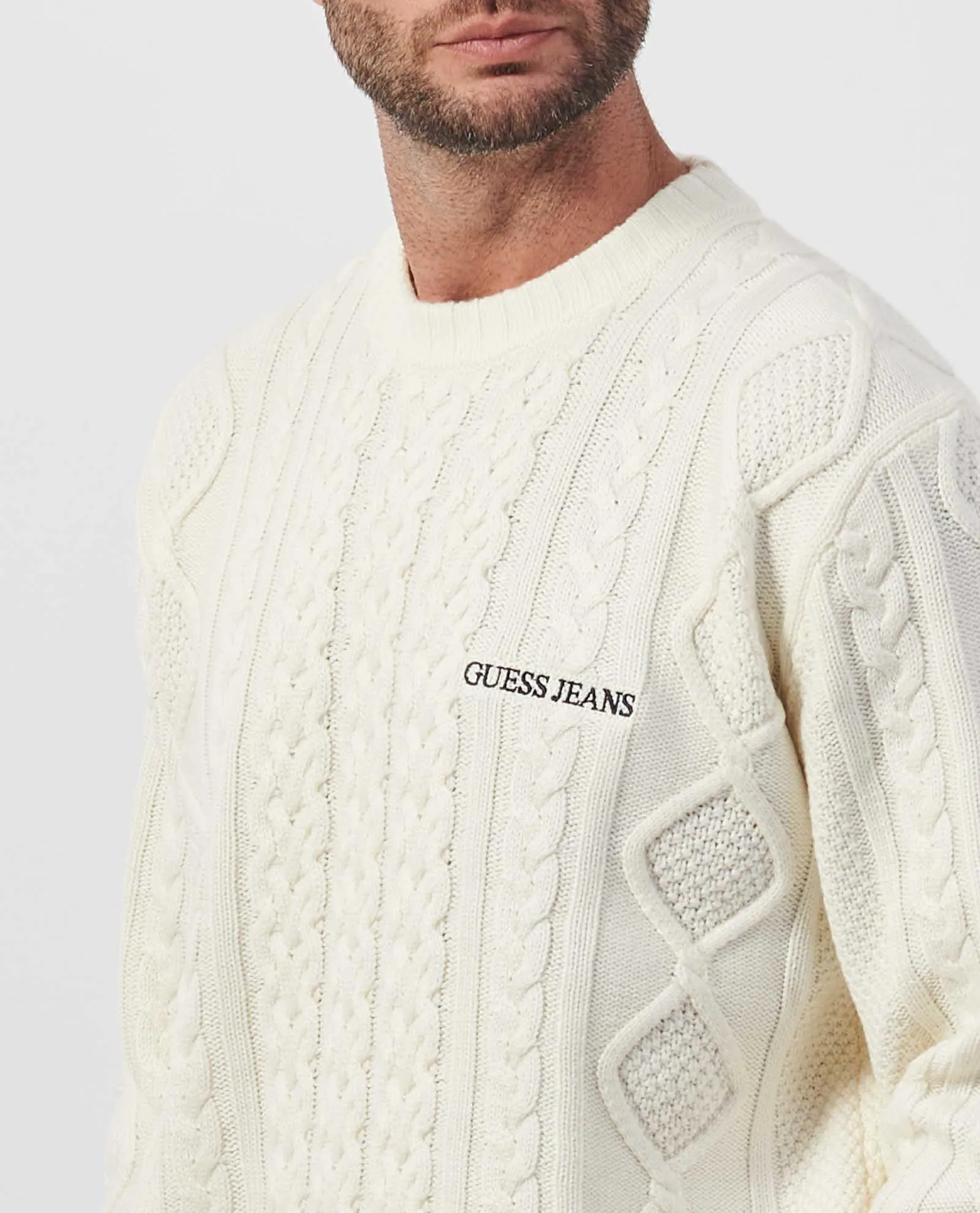 GUESS      Maglione uomo Guess con intrecci