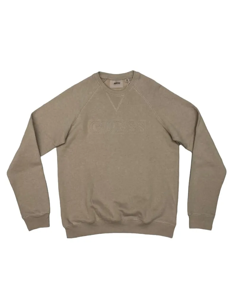 GUESS Z2YQ27K9V31 felpa logo frontale tortora