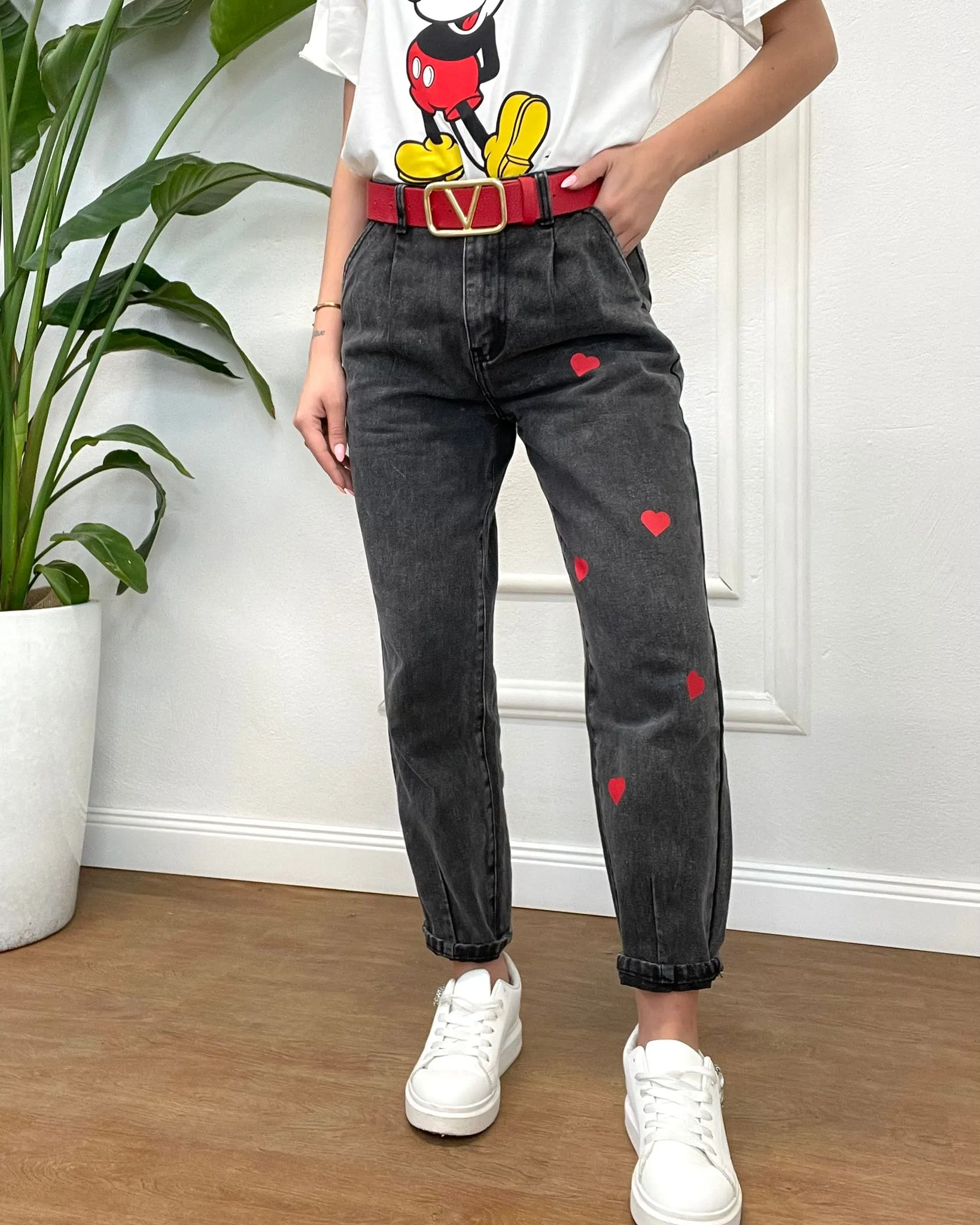 JEANS CUORI ROSSI 491 palloncino