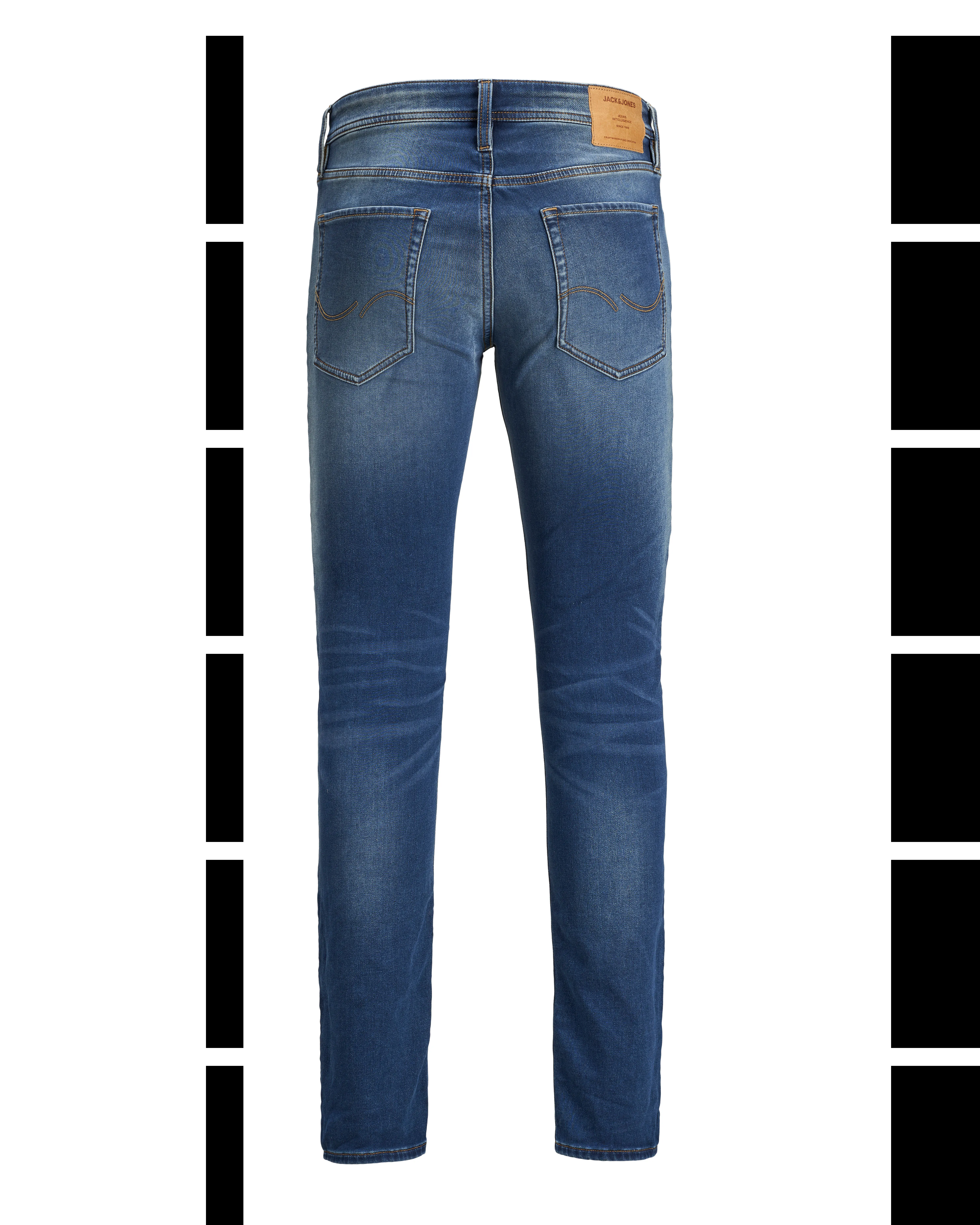 Jeans Glenn slim fit in cotone stretch lavaggio medio stone washed