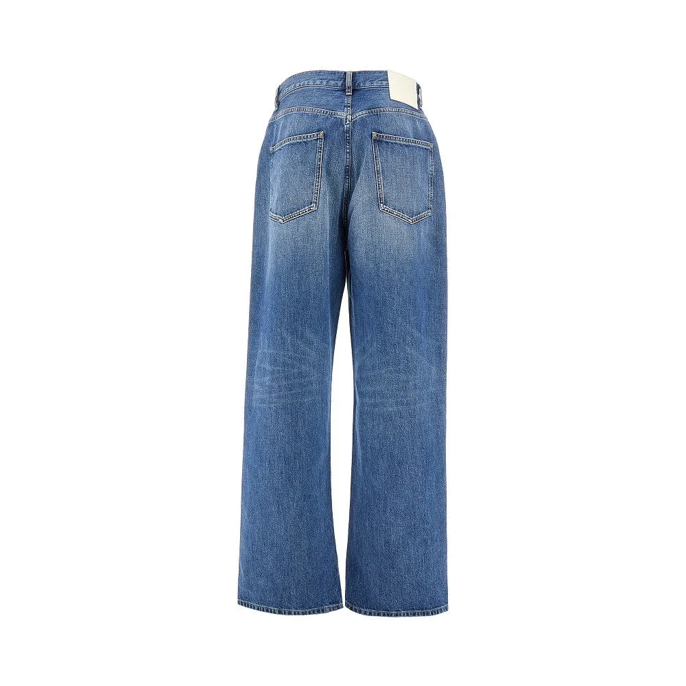 Jeans oversize in Medium Blue Denim