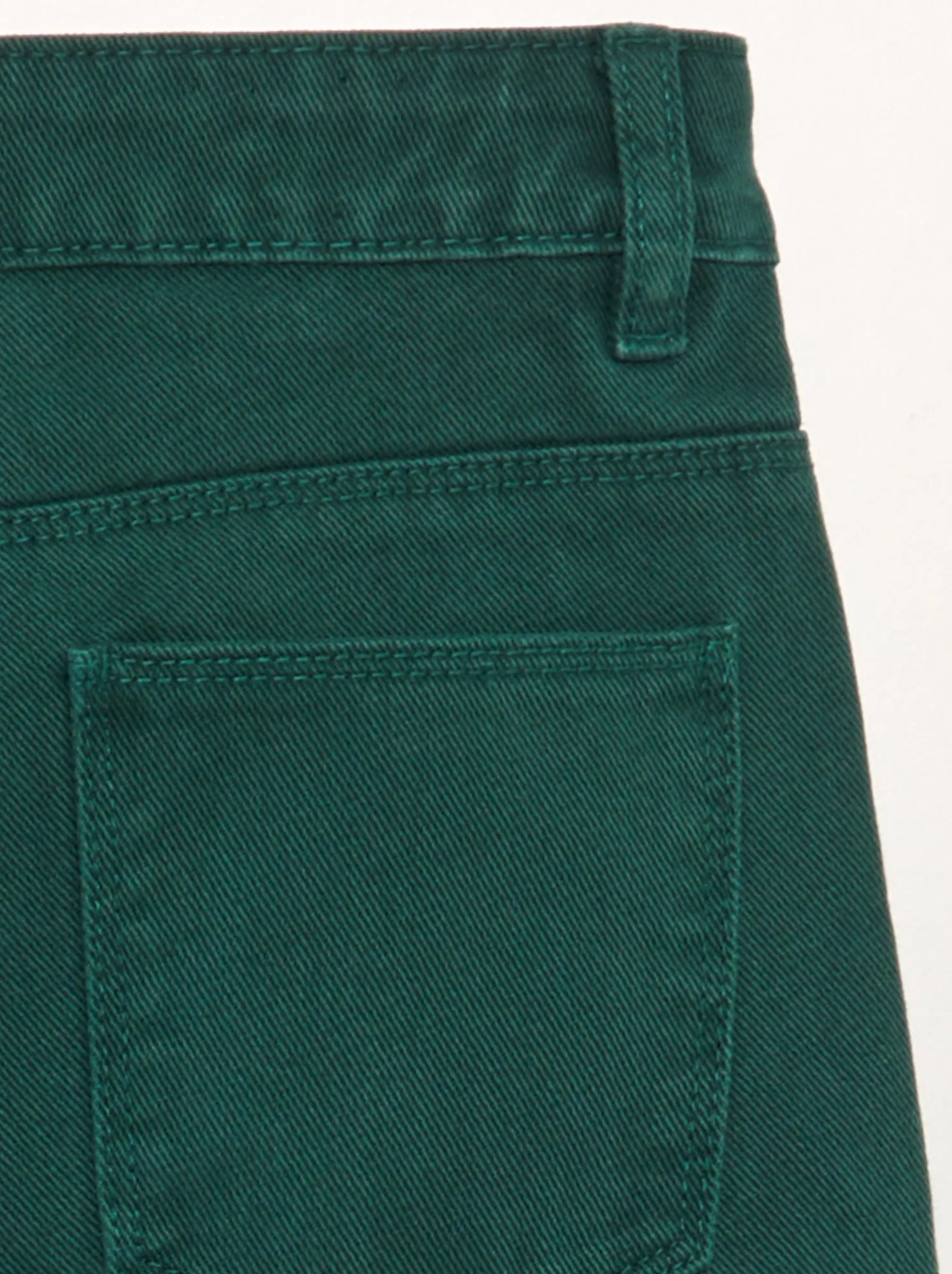 Jeans wide leg a vita alta - VERDE