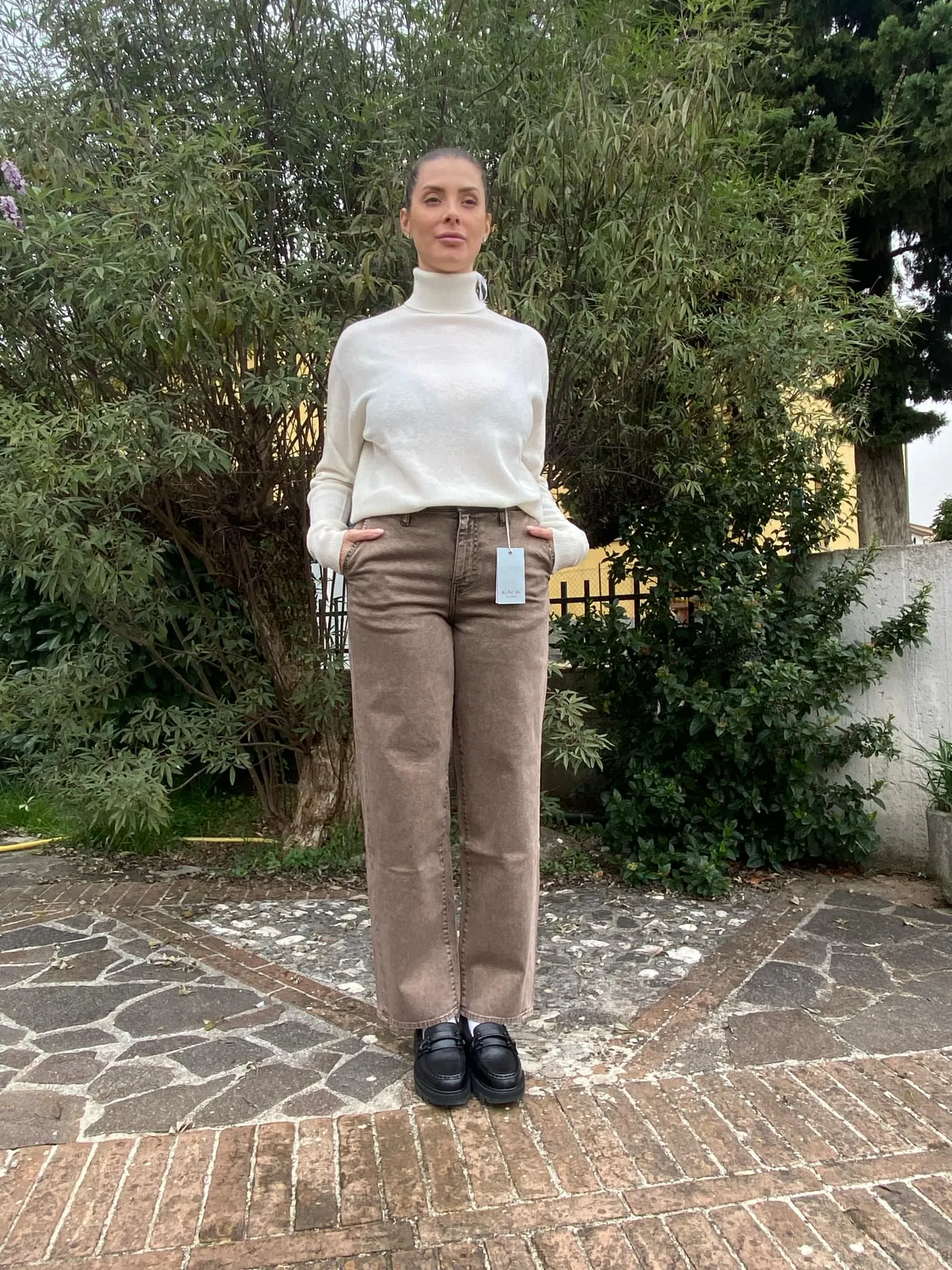 KAOS JEANS Pantalone cinque tasche mom QIJMG002