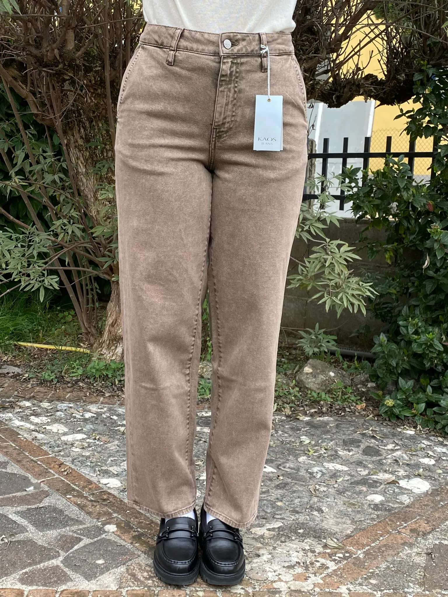 KAOS JEANS Pantalone cinque tasche mom QIJMG002