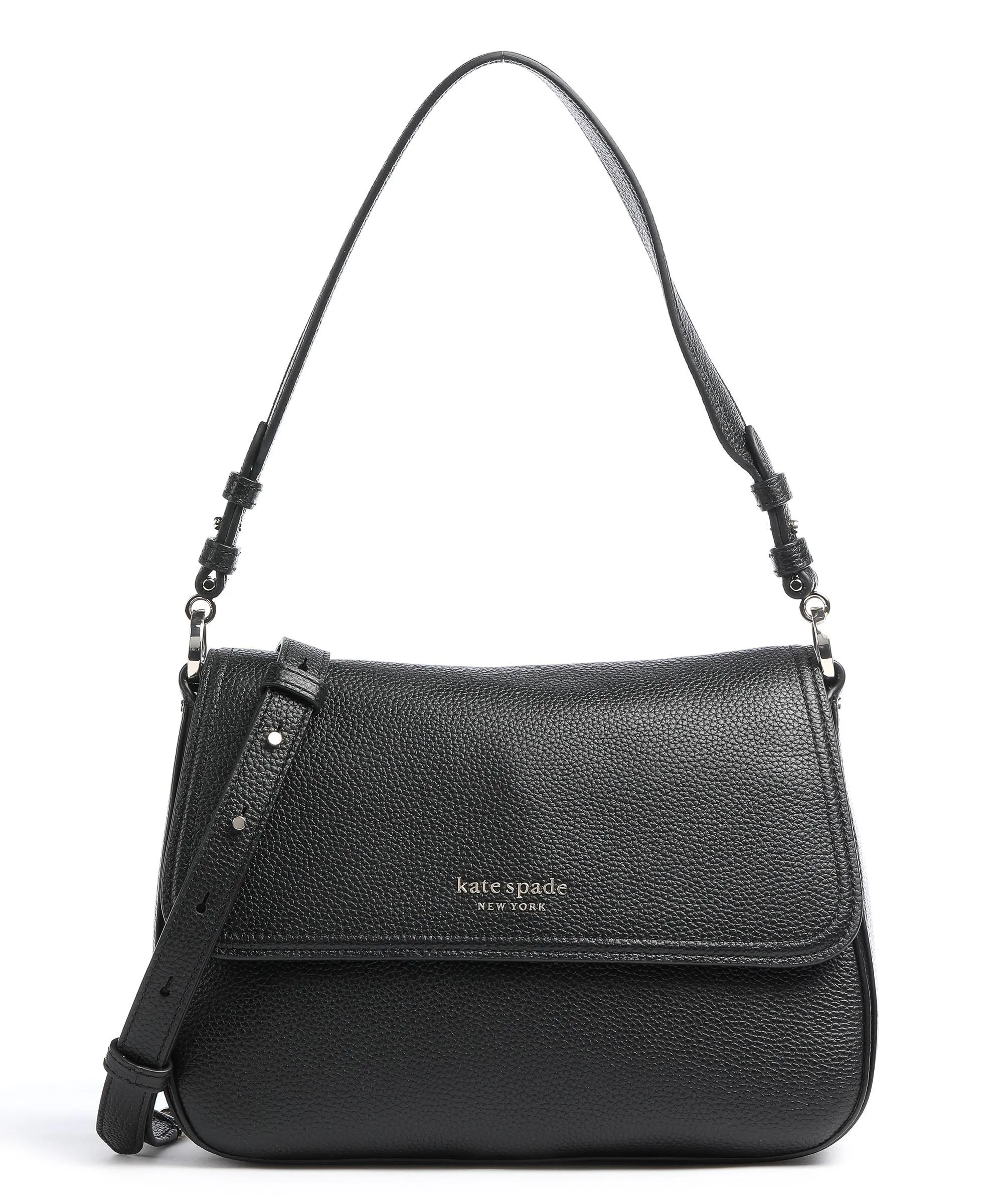  Kate Spade New York New Core Borsa a spalla pelle di vacchetta finemente grana nero  