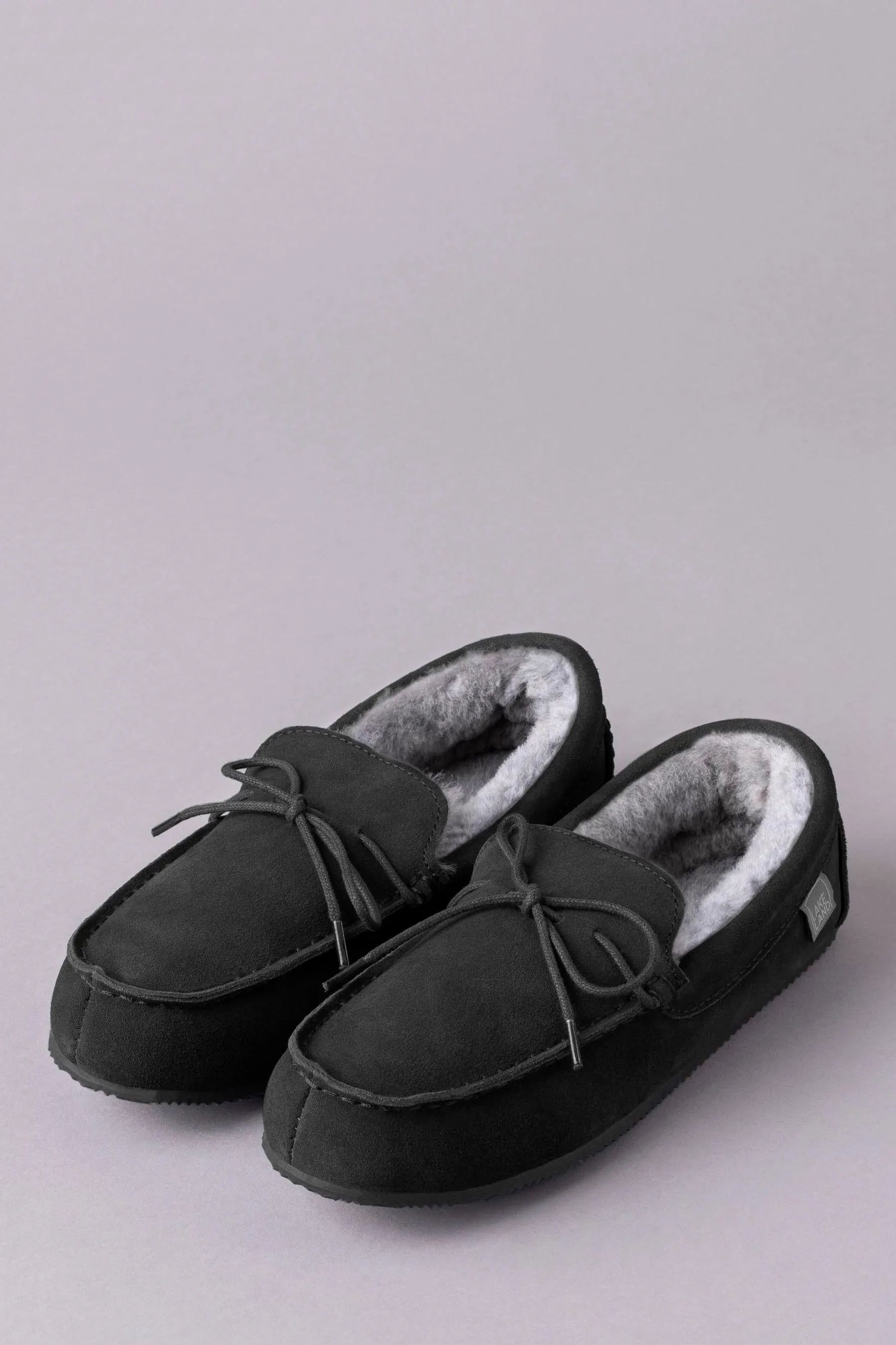Lakeland Leather - Pantofole a mocassino da uomo in montone