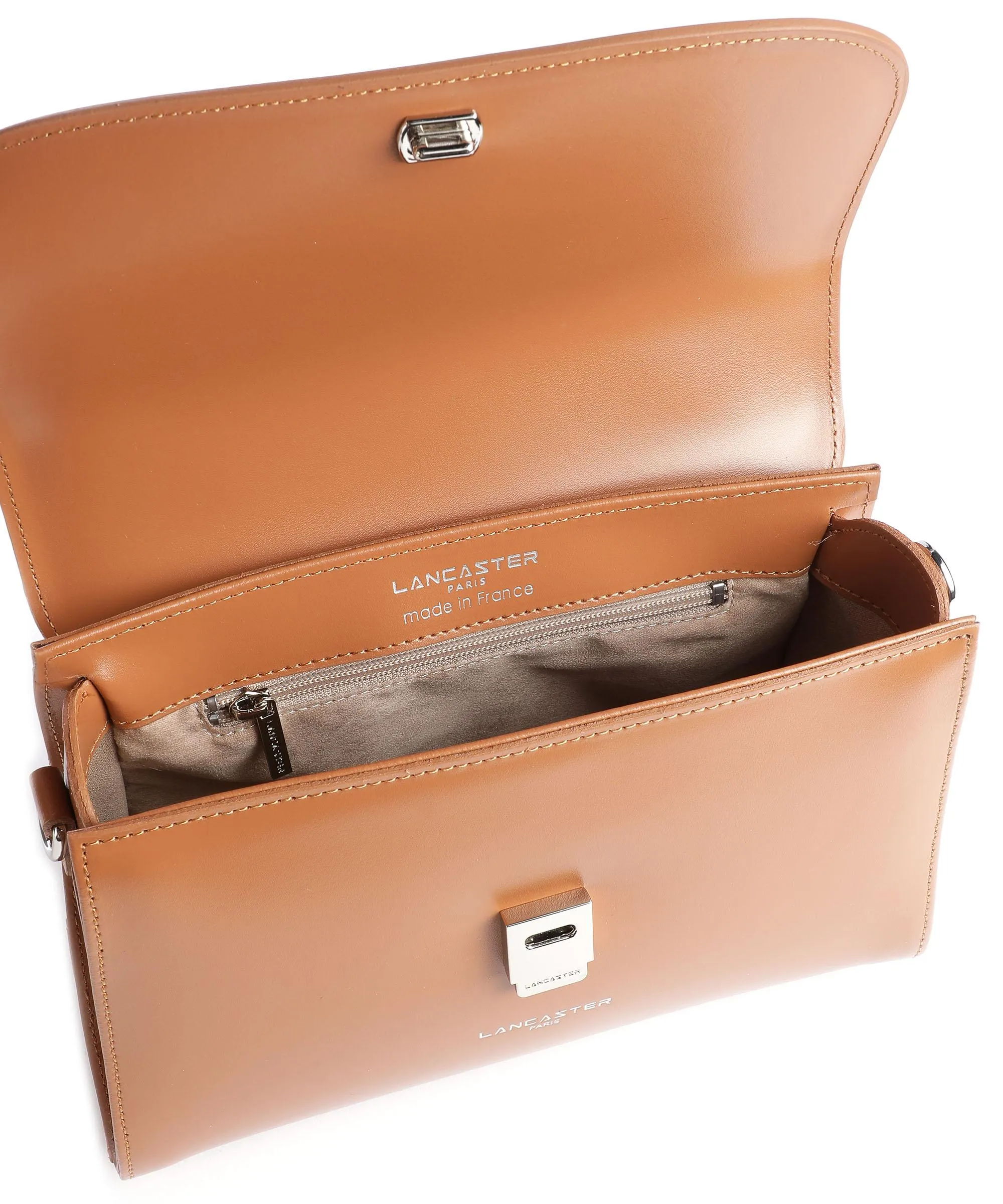  Lancaster Suave Even Borsa a mano pelle di vacchetta liscia camel  