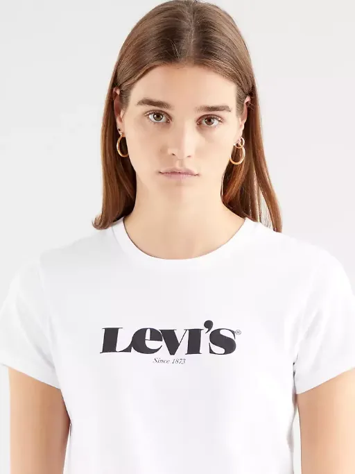 Levi's maglietta manica corta da donna 1873 1736912 49 bianco