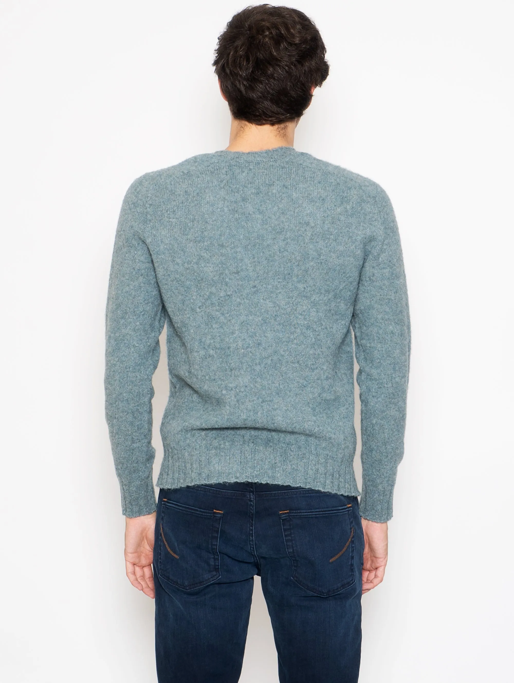 Maglia Girocollo in Lana Shetland Fiume