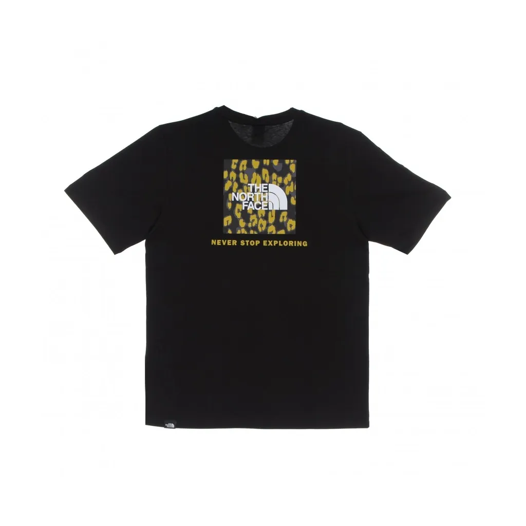 maglietta donna bf red box tee BLACK/ARROW WOOD YELLOW LEOPARD PRINT