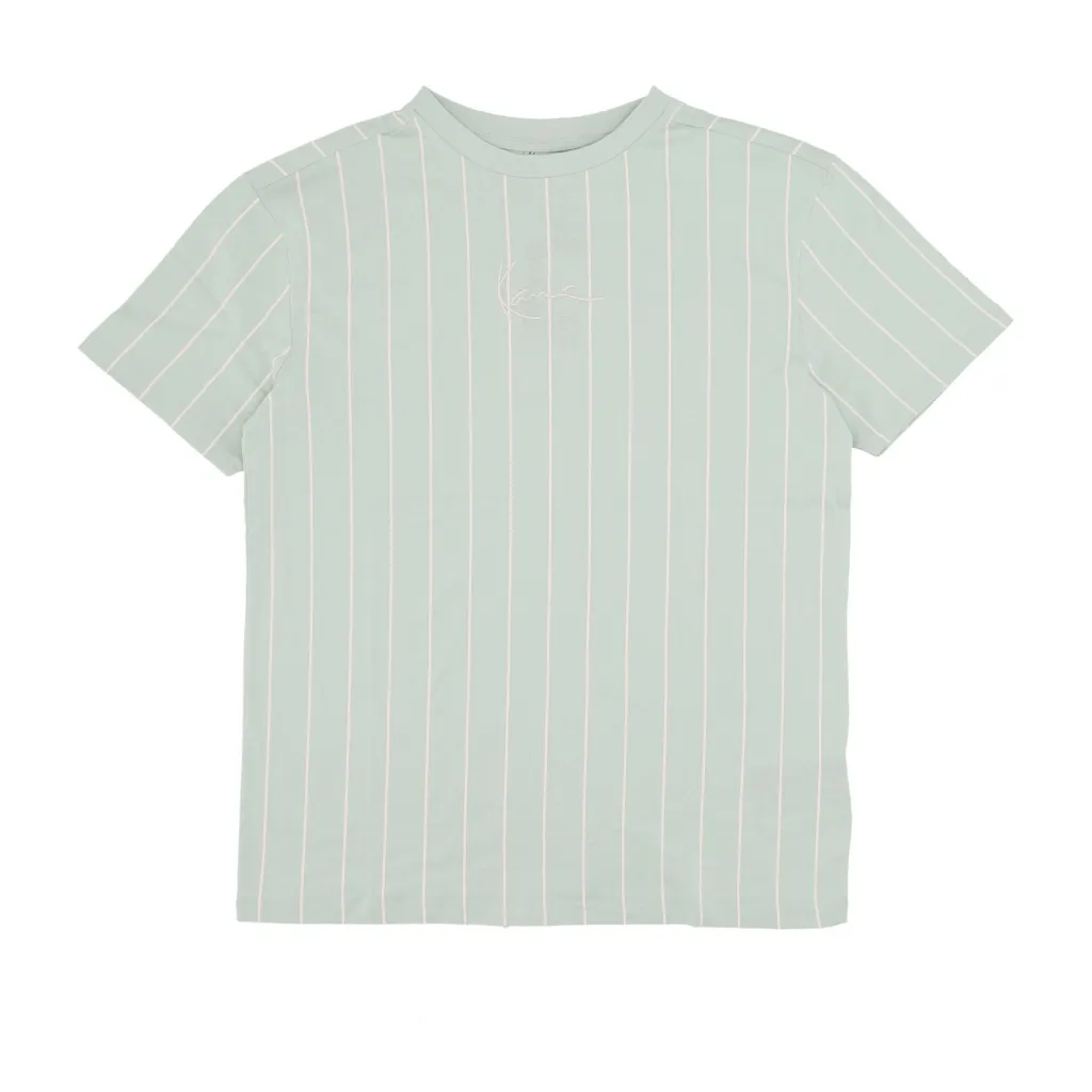 maglietta donna w pinstripe os tee LIGHT MINT/OFF WHITE