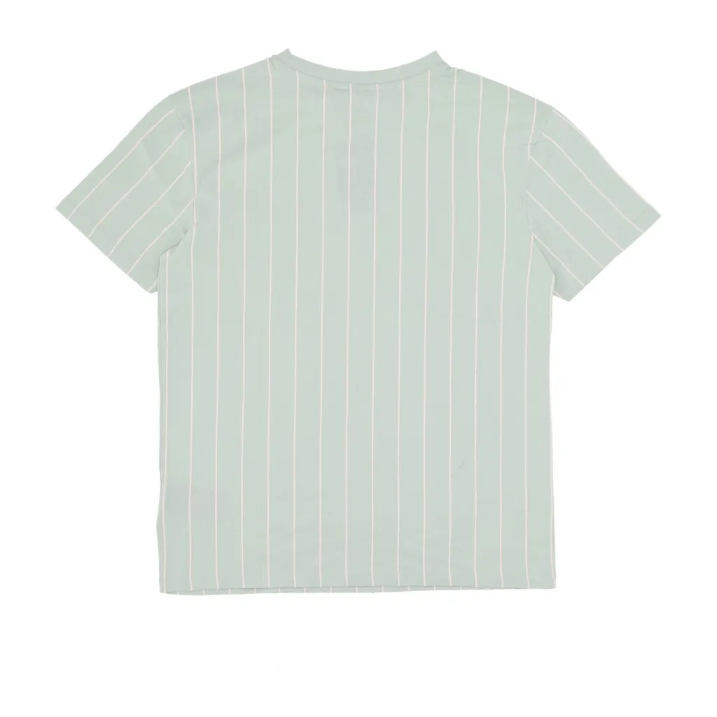 maglietta donna w pinstripe os tee LIGHT MINT/OFF WHITE