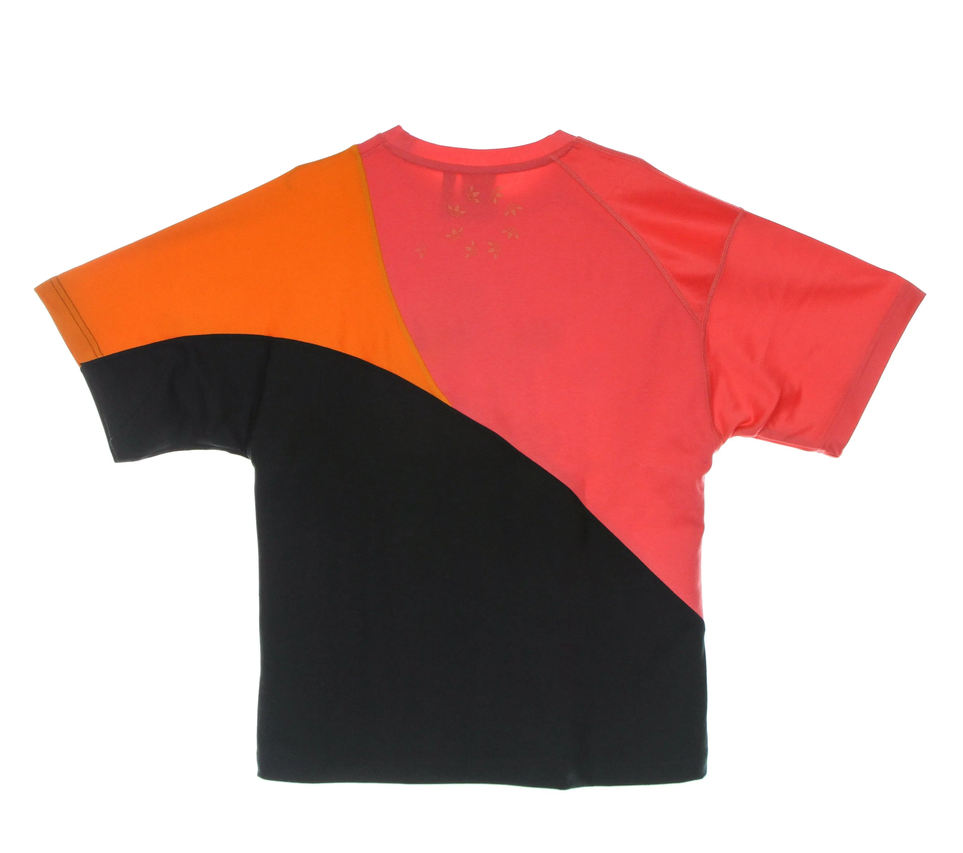 Maglietta Uomo Adicolor Colorblock Tee Black/semi Turbo/bright Orange