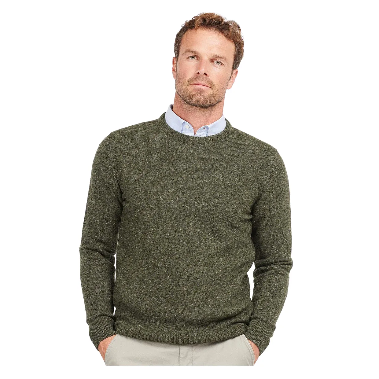 Maglione Barbour Essential Tisbury Verde