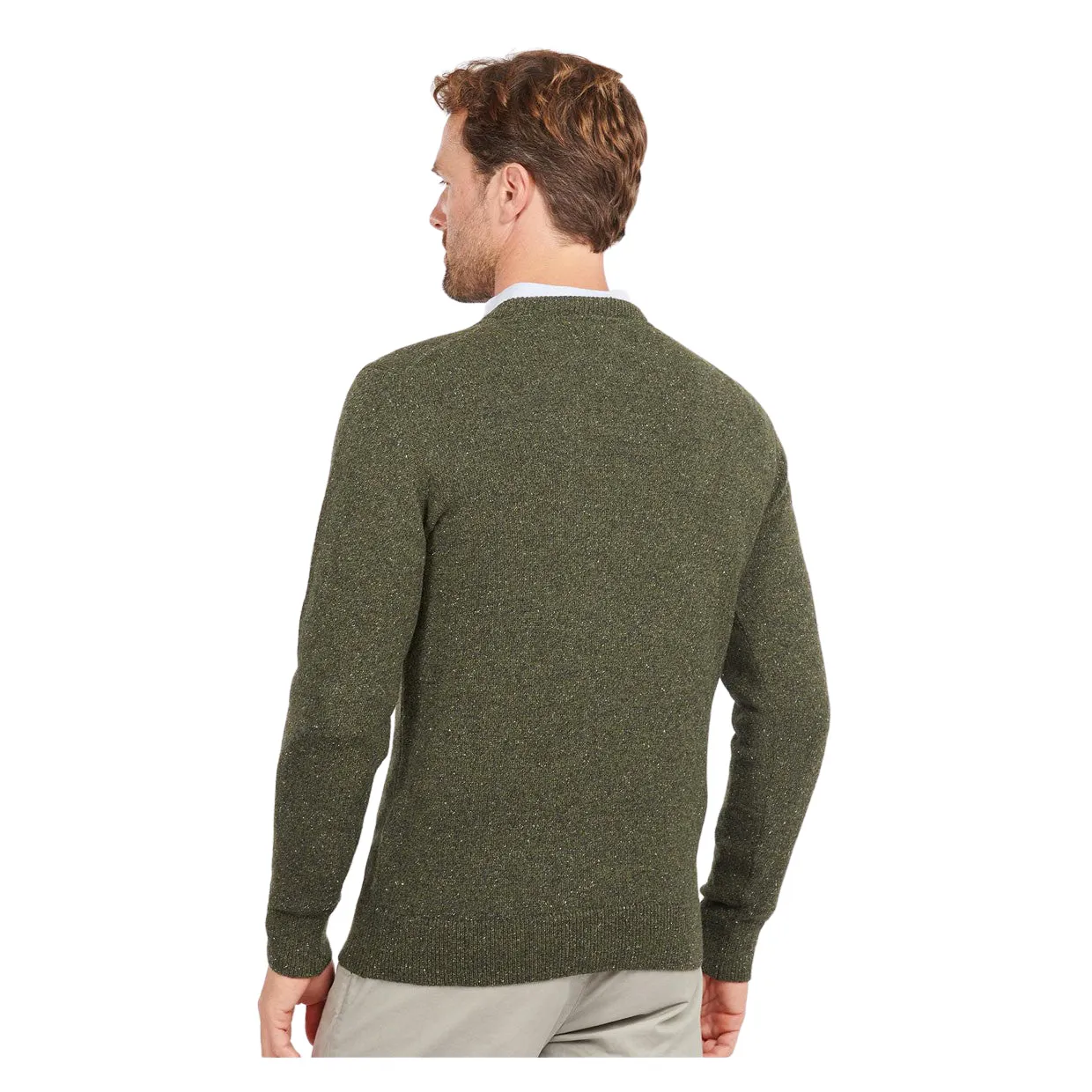 Maglione Barbour Essential Tisbury Verde