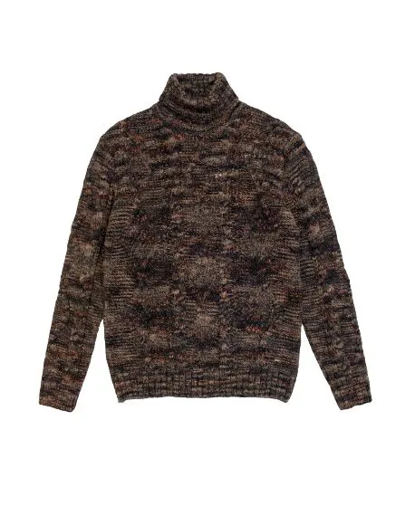 Maglione Collo alto Moulinè Uomo Bruciato