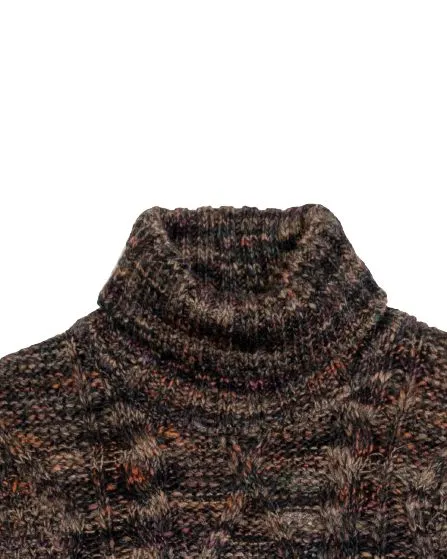 Maglione Collo alto Moulinè Uomo Bruciato
