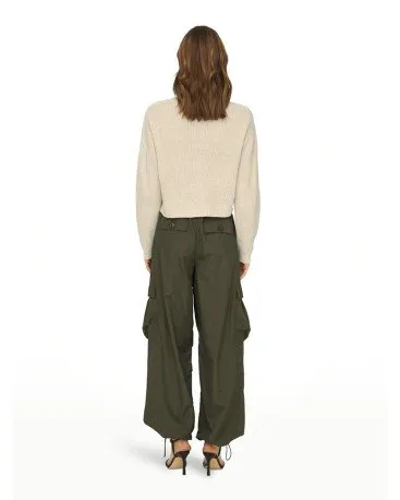 Maglione Donna Cropped Knitted Pullover