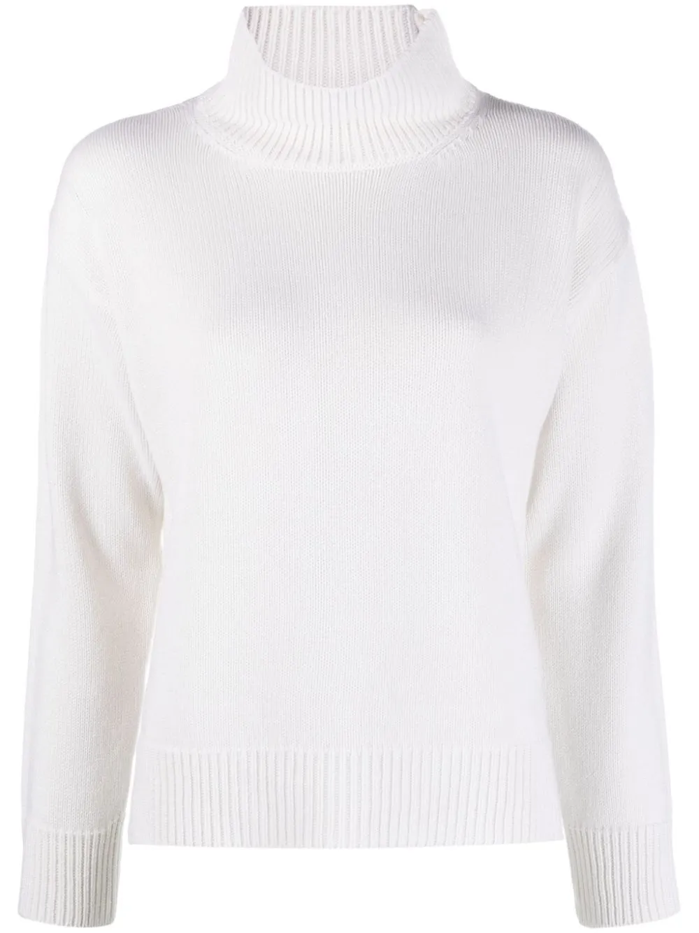 Maglione misto cashmere bianco