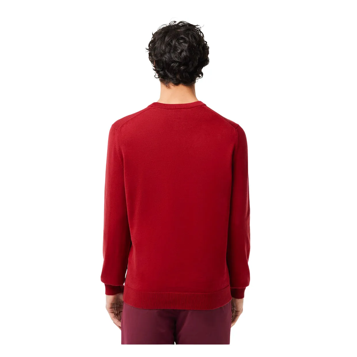 Maglione Uomo Lacoste Girocollo Bordeaux