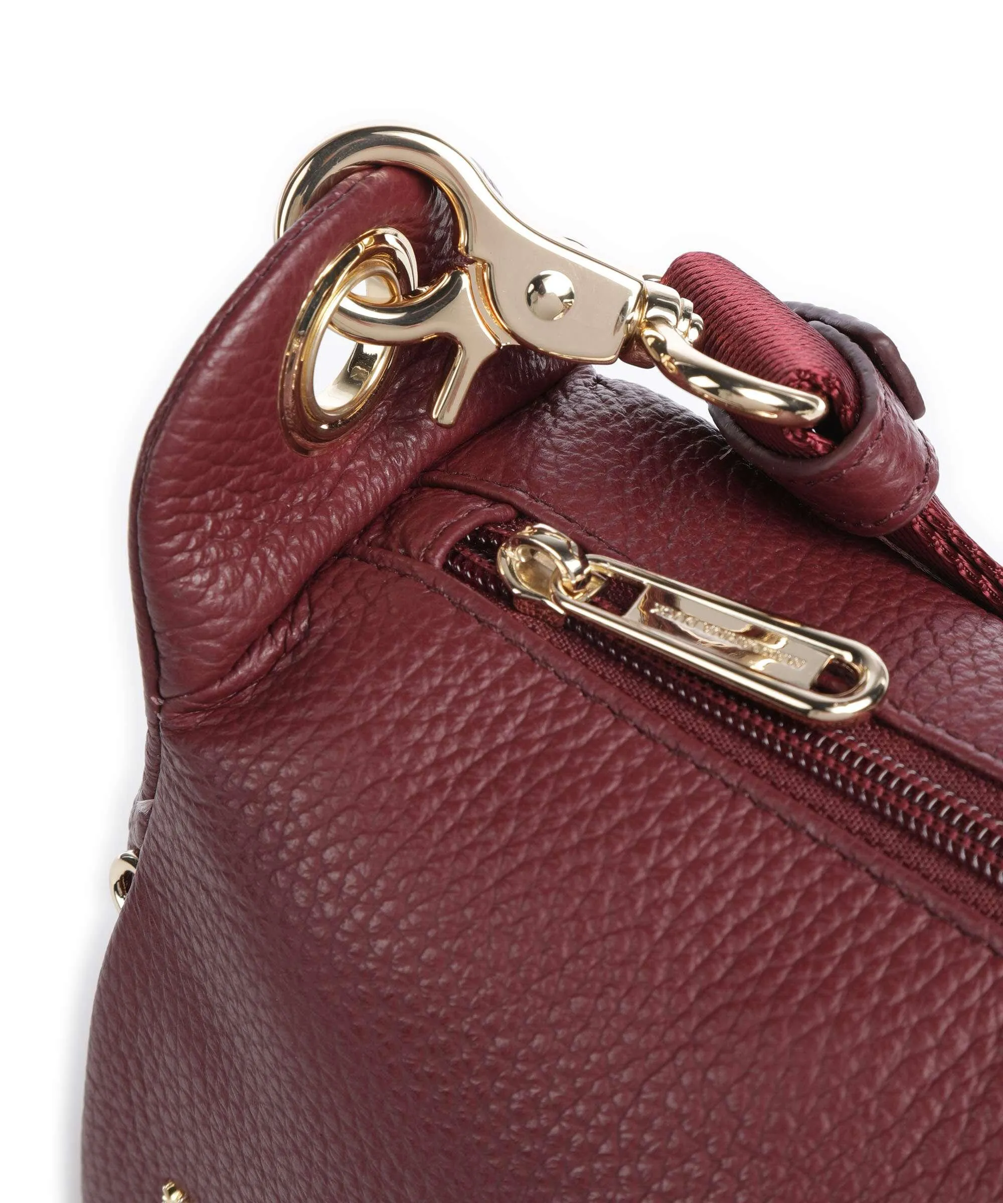  Mandarina Duck Mellow Leather Borsa a tracolla pelle di vitello grana rosso scuro  