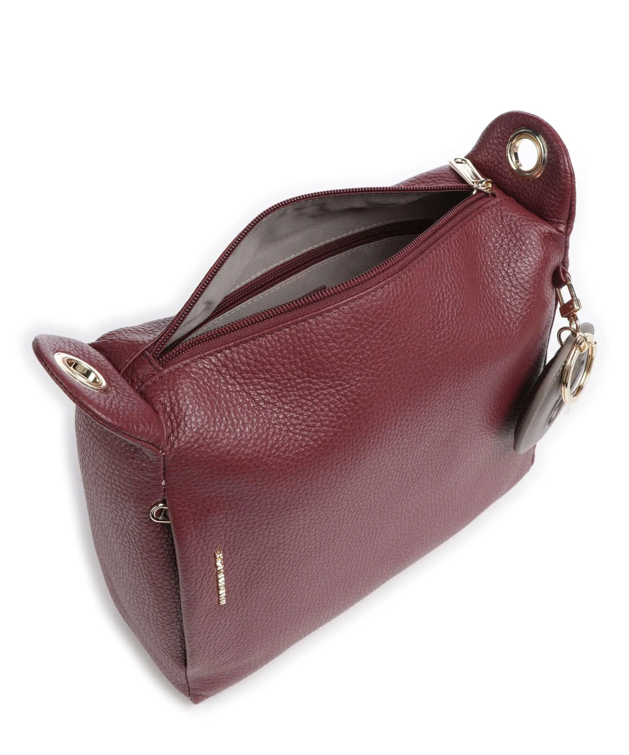  Mandarina Duck Mellow Leather Borsa a tracolla pelle di vitello grana rosso scuro  