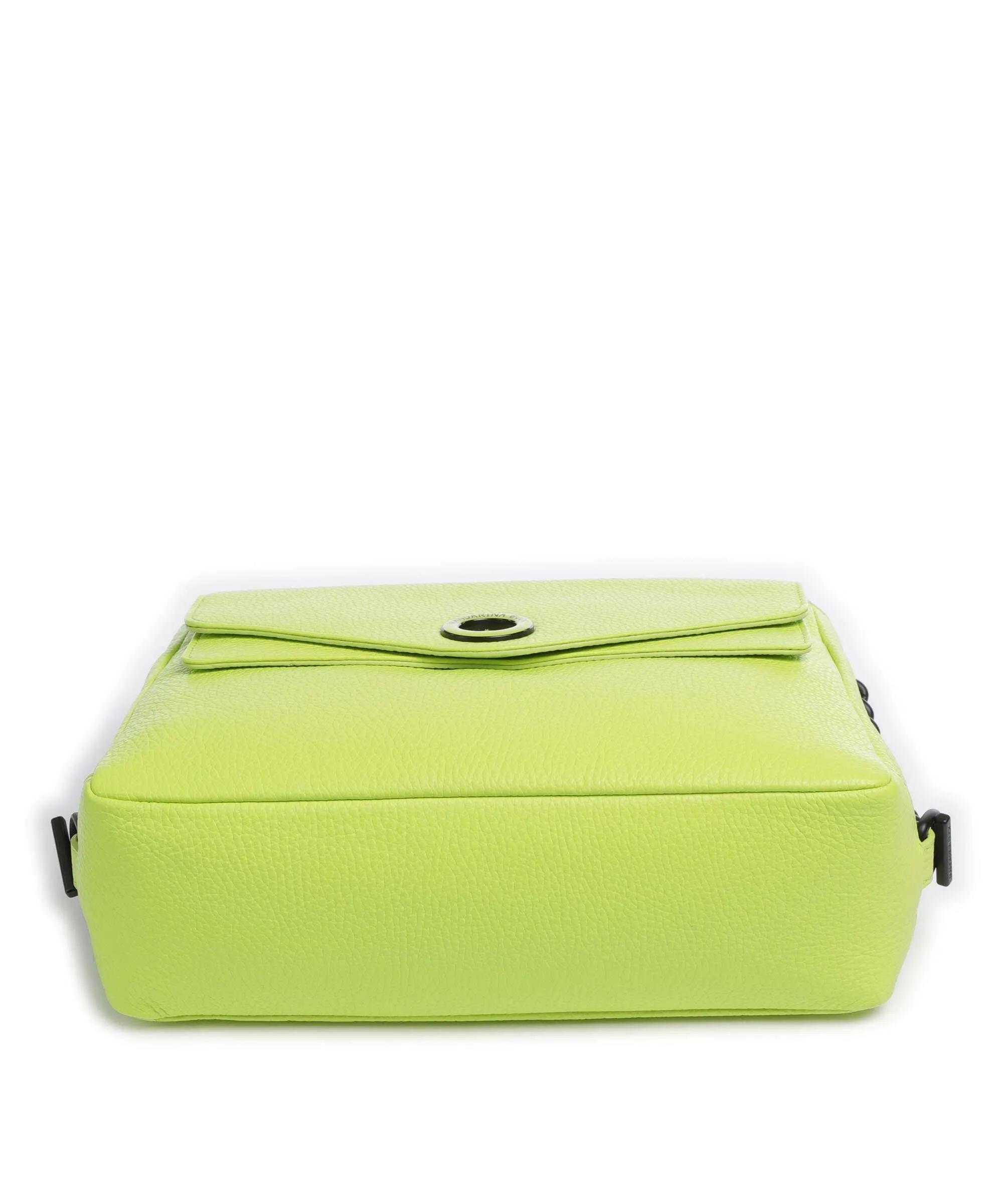  Mandarina Duck Mellow Neon Borsa a spalla pelle di vitello grana giallo verde  