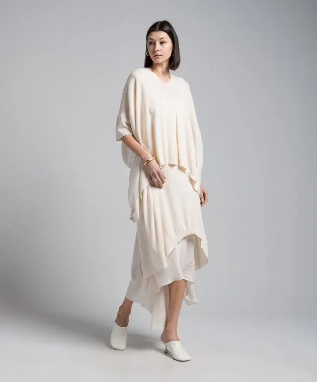 Masnada Maglione beige con seta 76PM07