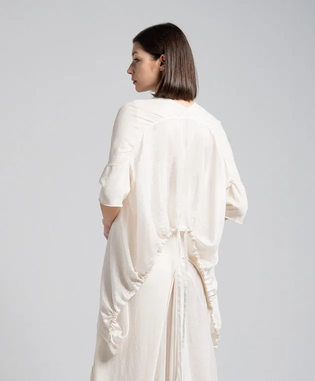 Masnada Maglione beige con seta 76PM07