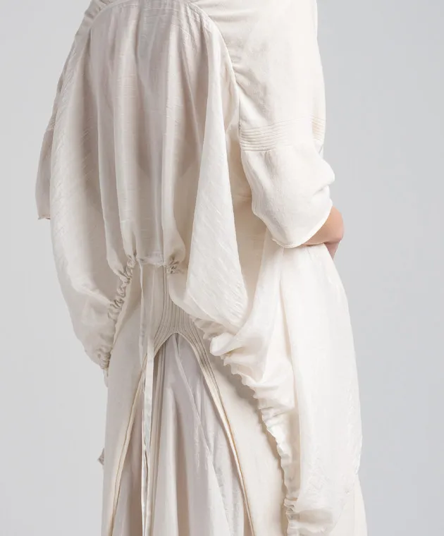 Masnada Maglione beige con seta 76PM07