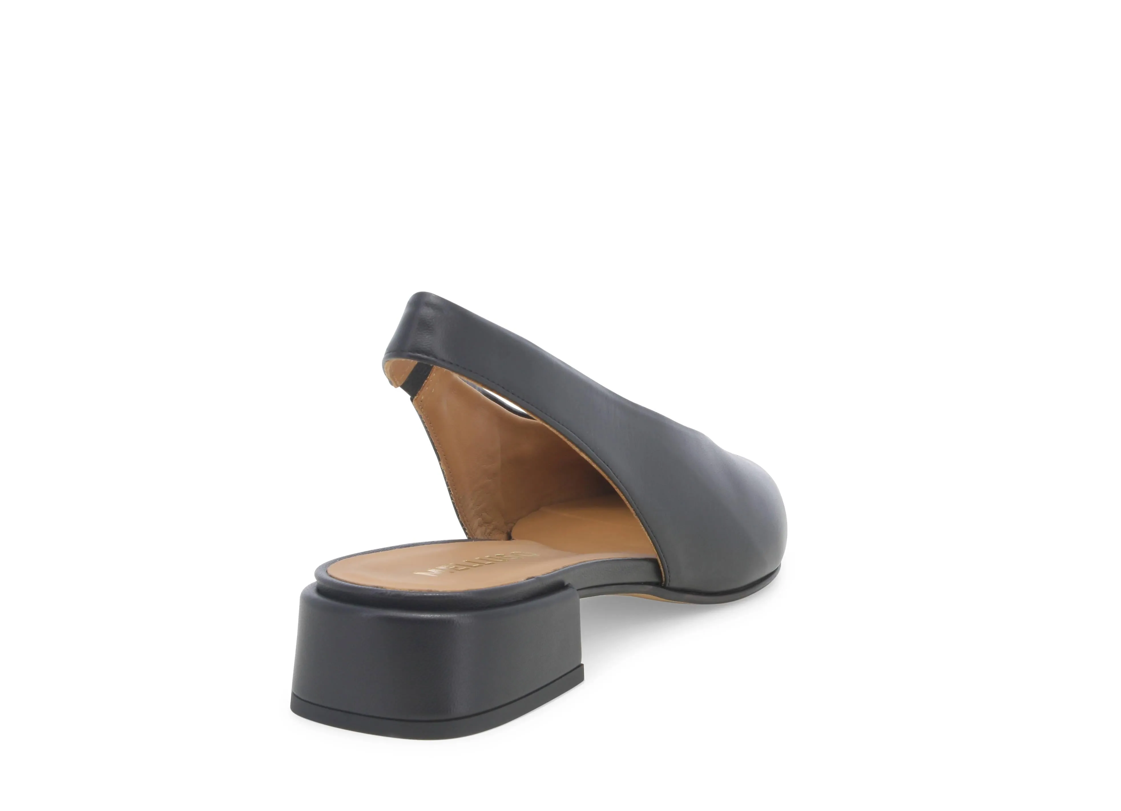 Melluso Scarpe Tallone Aperto Tacco Basso Tomaia Pelle