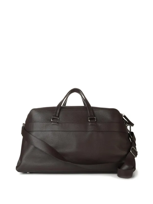 Micron leather bag with shoulder strap