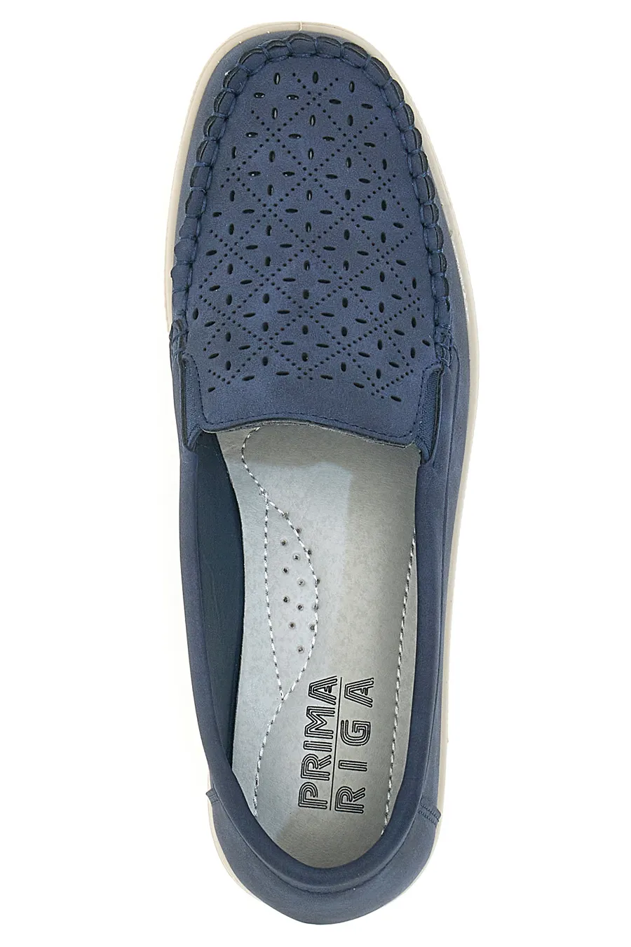 Mocassini con Zeppa Blu Navy Prima Riga 4320