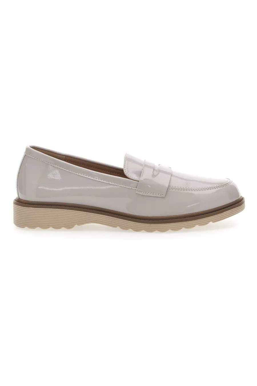 Mocassini In Vernice Beige Le Havre Paris 526820