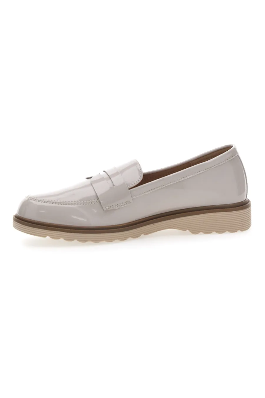 Mocassini In Vernice Beige Le Havre Paris 526820