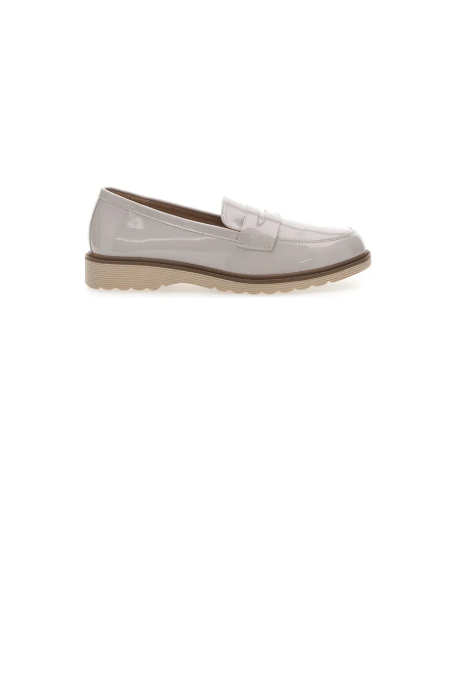 Mocassini In Vernice Beige Le Havre Paris 526820