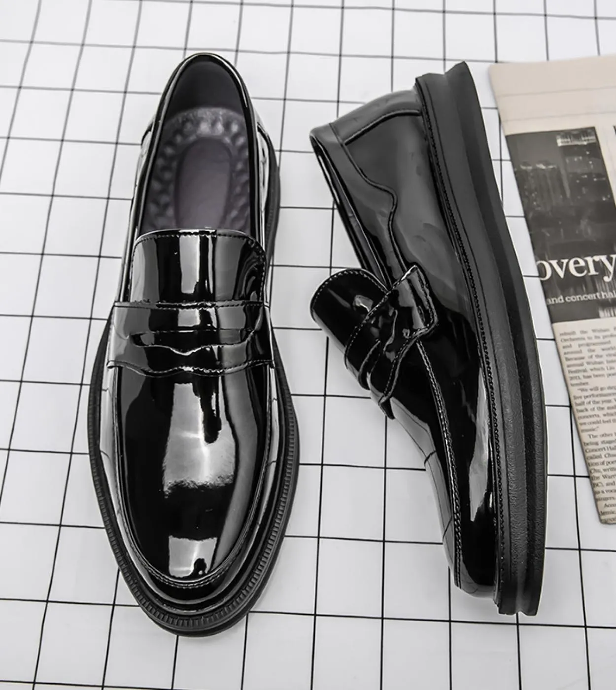Mocassino primaverile Scarpe in pelle da lavoro Moda uomo Scarpe eleganti casual Scarpe classiche oxford formali per uomo Elegan