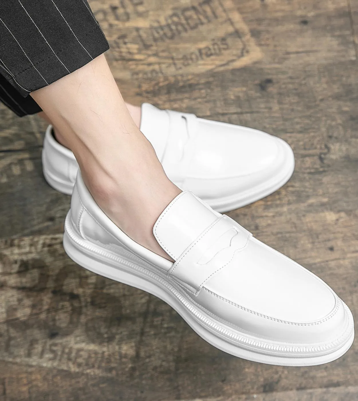 Mocassino primaverile Scarpe in pelle da lavoro Moda uomo Scarpe eleganti casual Scarpe classiche oxford formali per uomo Elegan