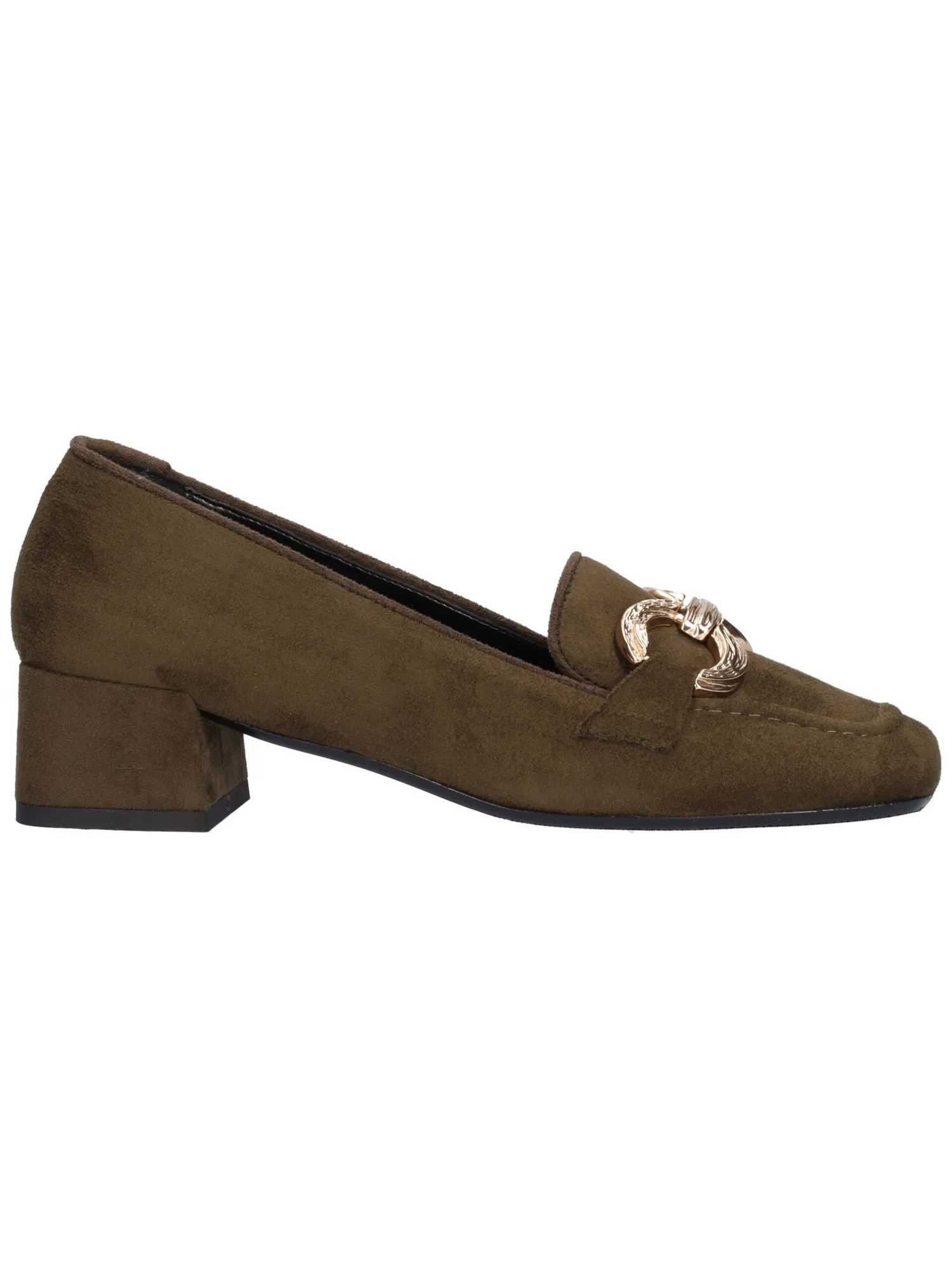 Mocassino tacco basso Liviana da donna verde