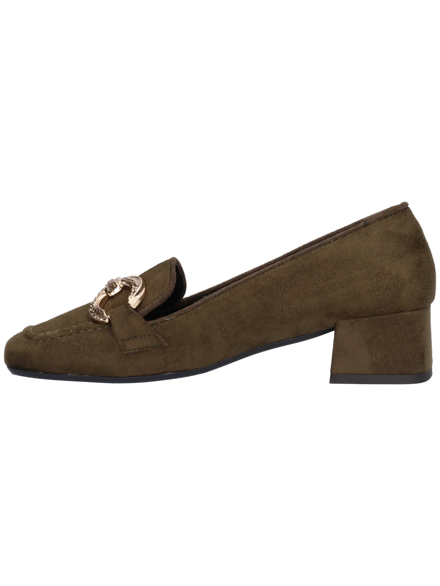 Mocassino tacco basso Liviana da donna verde