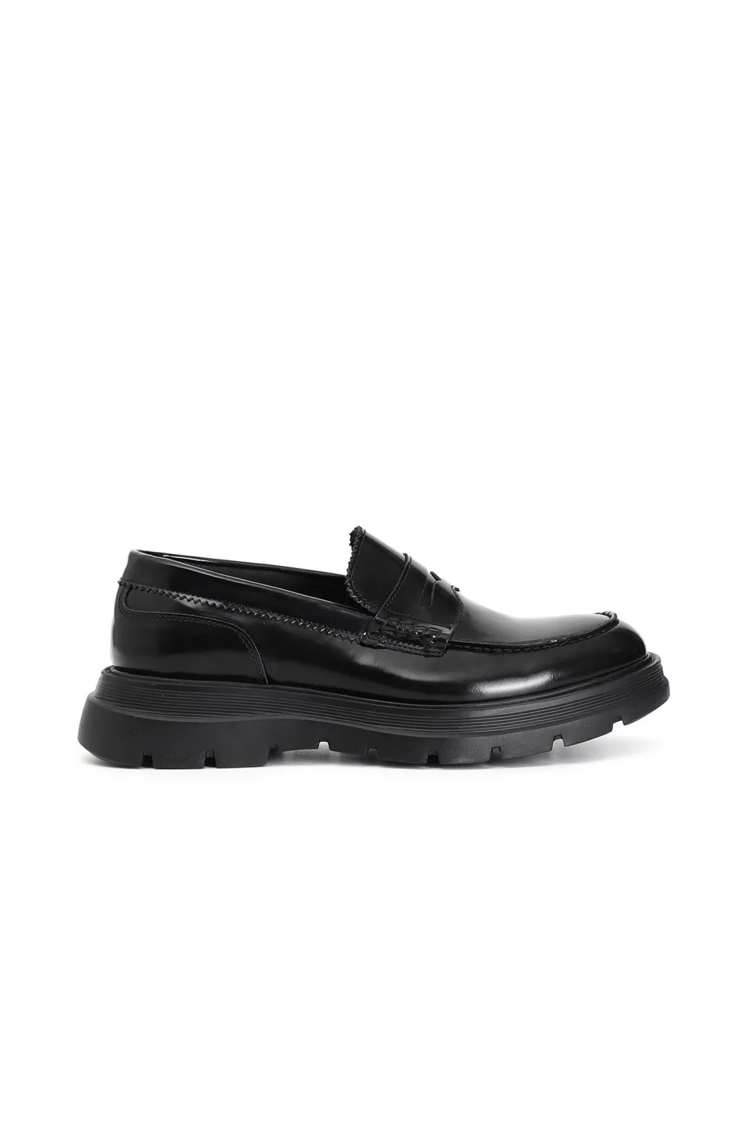 mocassino uomo in pelle nero
