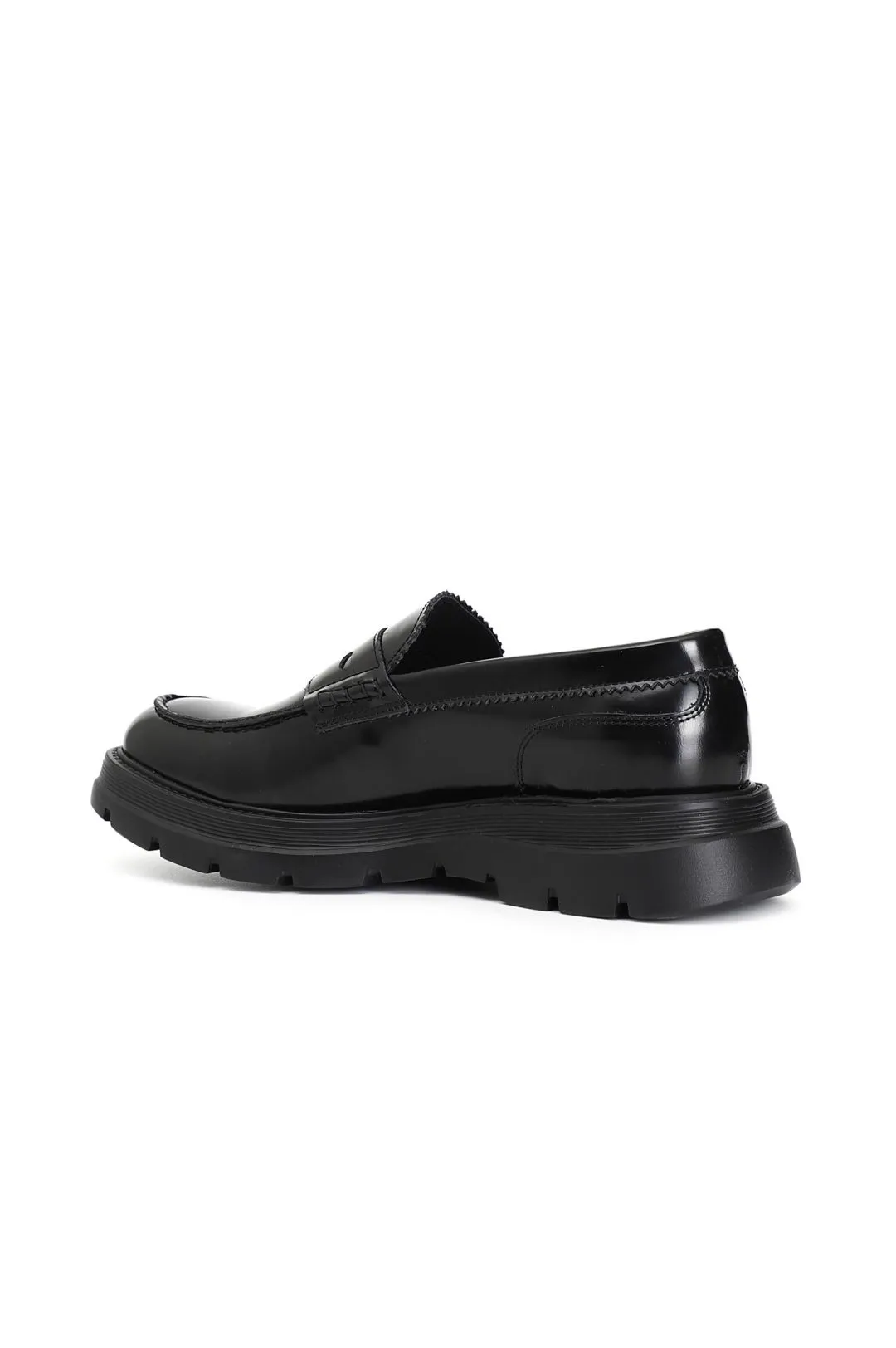 mocassino uomo in pelle nero