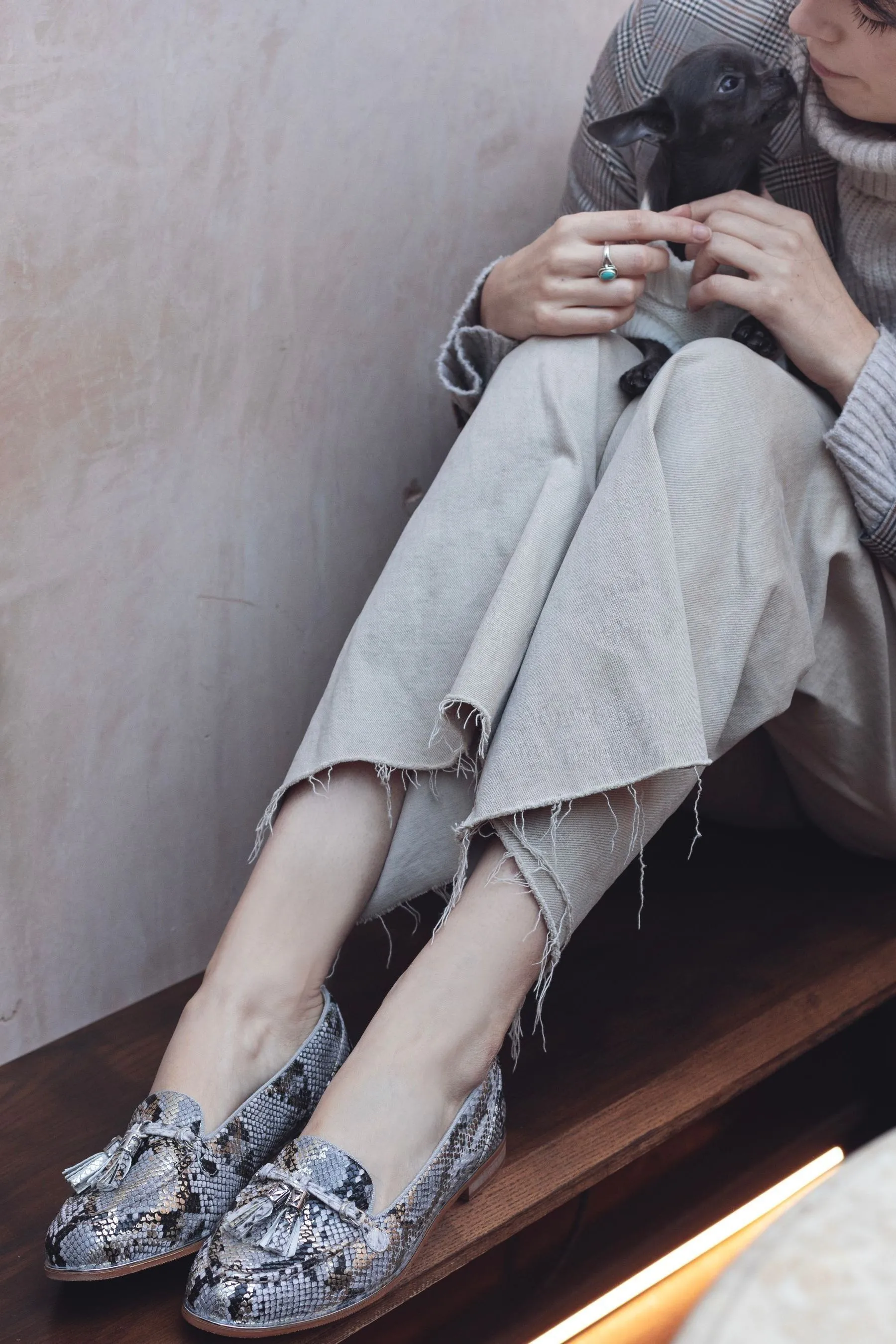 Moda in Pelle - Evvaa - Mocassini bassi con nappe