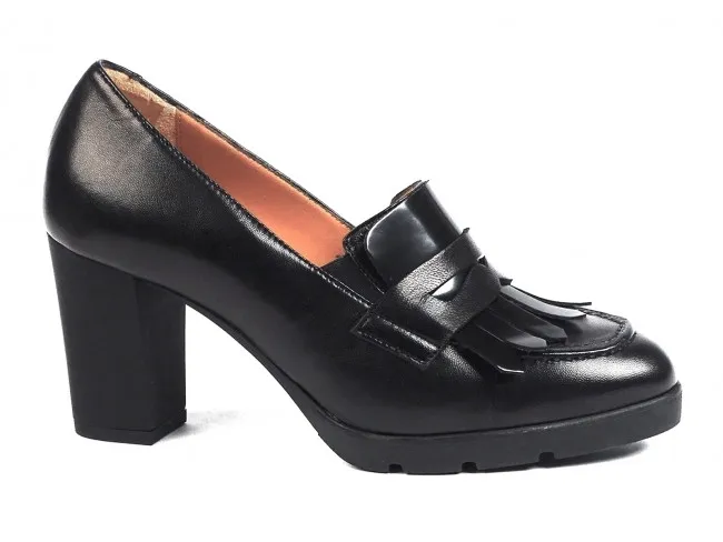MOT-CLE SCARPE DONNA INVERNO 7144  MOCASSINI NERO