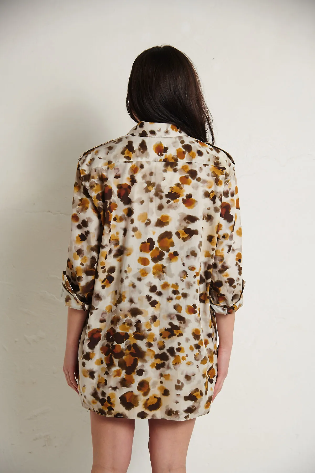 MSGM Camicia camouflage over