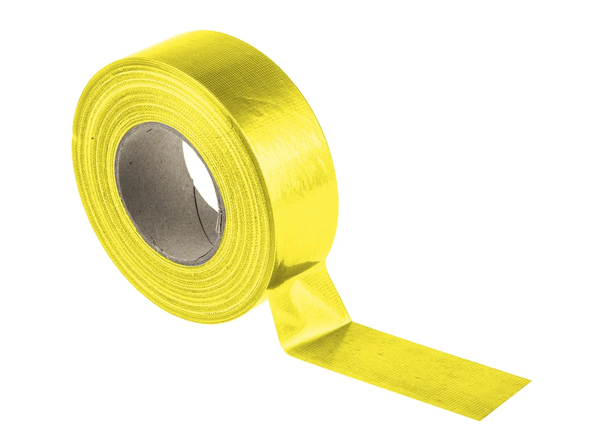 Nastro telato Giallo in Tessuto RS PRO, adesivo in Resina di gomma, 50mm x 50m x 0.23mm